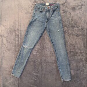Alice + Olivia Women’s Distressed Skinny Jeans Size 25 – Blue Stretch Denim